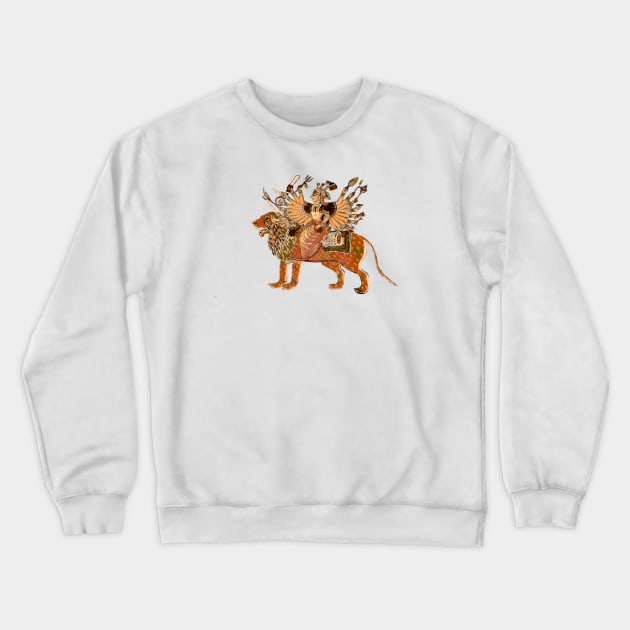 Jodhpuri Durga Crewneck Sweatshirt by mindprintz